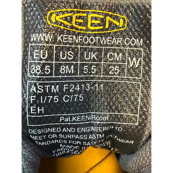 KEEN Steel Toe Waterproof Work Shoes Women's Size 8M - Picture 5 of 7